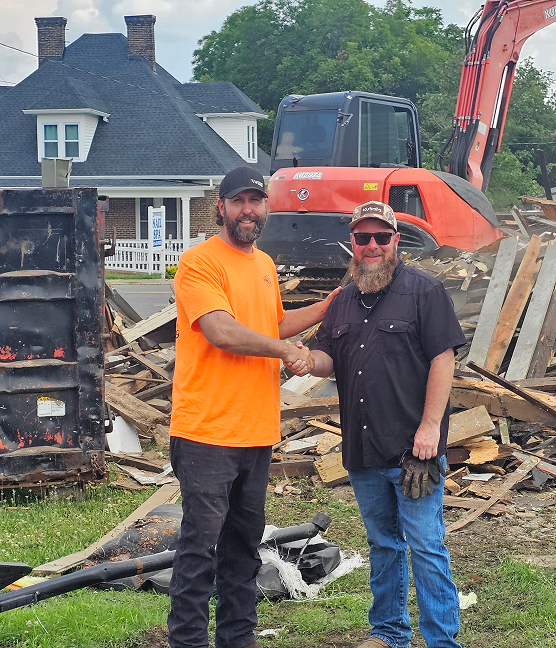 Real Demolition Team at Job Site